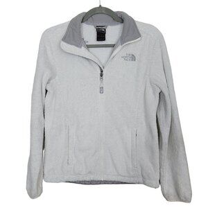 The North Face Sz Small AAHY Osito Silken Fleece Jacket Off White Gray READ